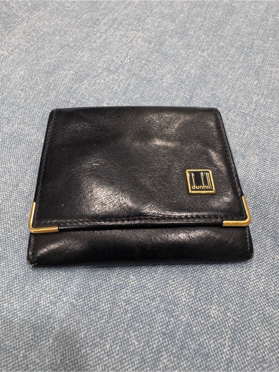 Dunhill Handbags - Dunhill Black Leather Coin Wallet